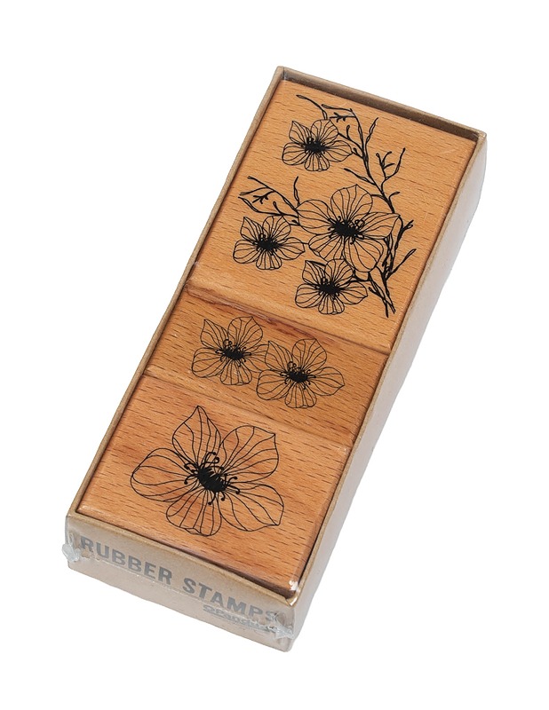 Leimasinsetti, kukat - Askartelu - 10105498107 - 0