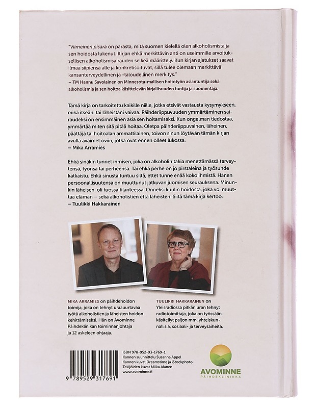 Viimeinen pisara : toipumisen avaimet - tietoa alkoholismista ja läheisriippuvuudesta - Arramies, Mika - Tietokirjat ja oppaat - 10105498119 - 1