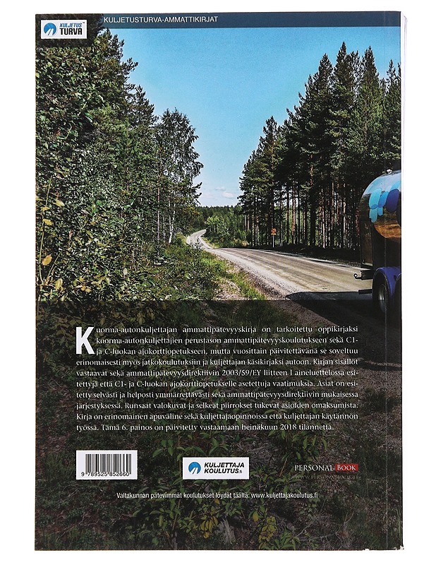 Kuorma-autonkuljettajan ammattipätevyyskirja : + C1- ja C-ajokorttiopetus - Heiskanen, Erkki - Tietokirjat ja oppaat - 10105498146 - 1
