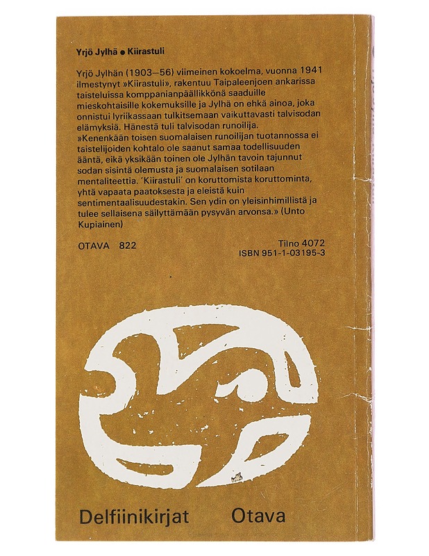 Kiirastuli : runoja rauhan ja sodan ajoilta - Yrjö Jylhä - Romaanit ja novellit - 10105498144 - 1