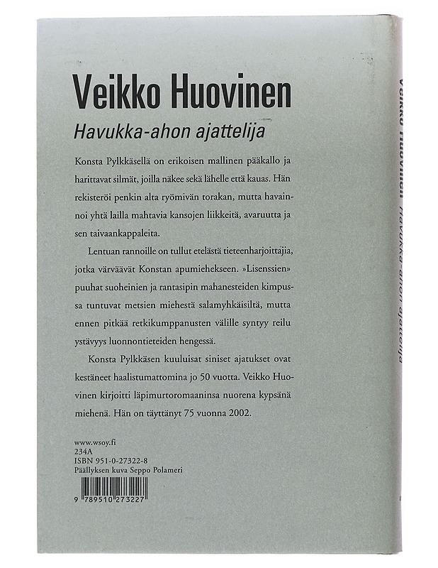 Havukka-ahon ajattelija - Veikko Huovinen  - Romaanit ja novellit - 10105498194 - 1