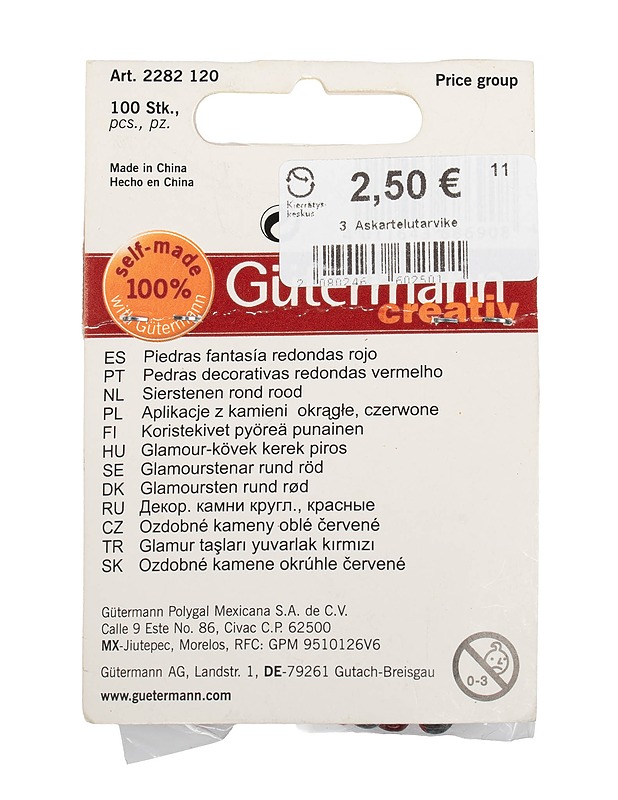 GUTERMANN CREATIV koristekivet, 100 kpl - Askartelu - 10105498198 - 1