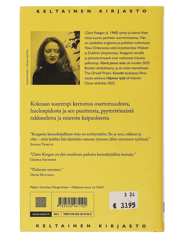 Kasvatti - Keegan, Claire - Romaanit ja novellit - 10105498238 - 1