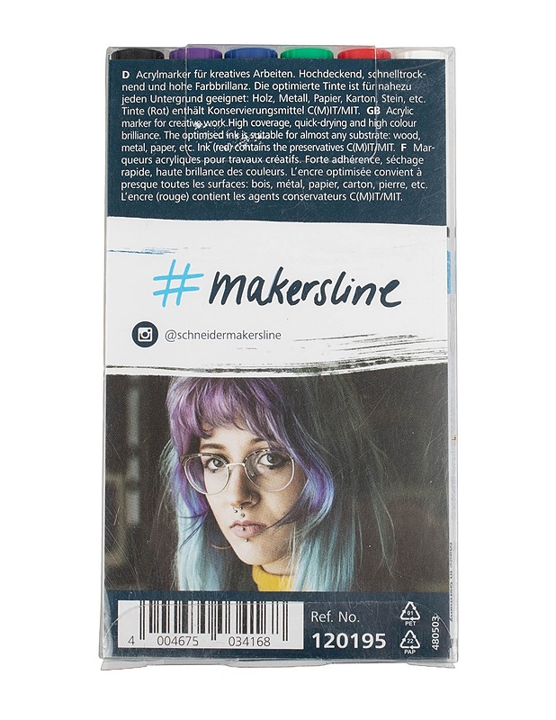 SCHNEIDER akryylitussit, 6 kpl - Askartelu - 10105498275 - 1