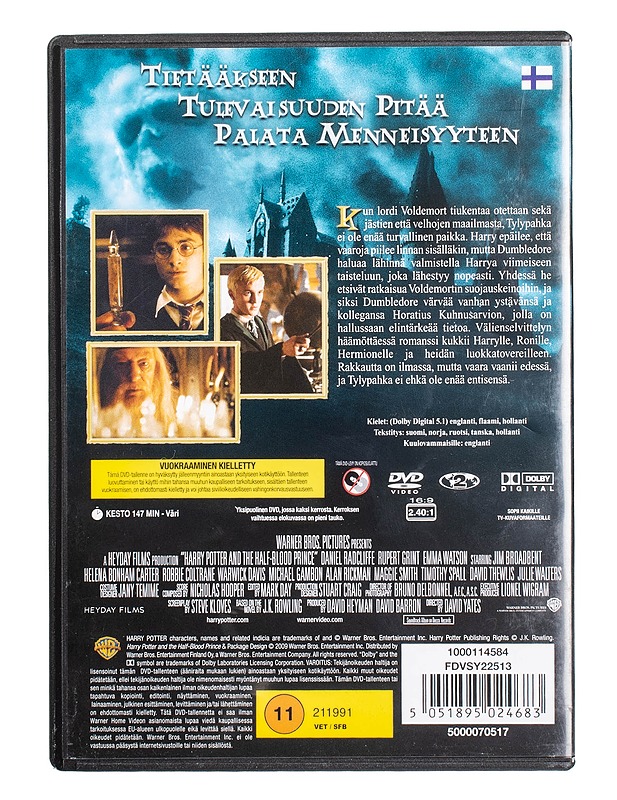 Harry Potter ja puoliverinen prinssi - DVD - DVD-elokuvat - 10105498390 - 1