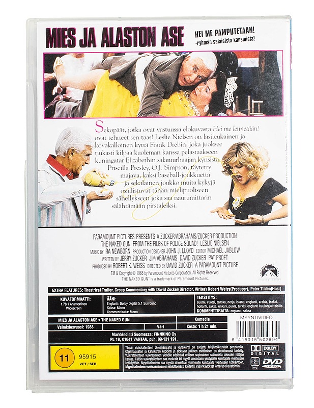 Mies ja alaston ase - DVD - DVD-elokuvat - 10105498403 - 1