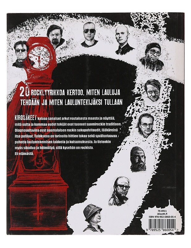 Kirosäkeet : 20 uuden suomirockin sanoittajaa - Hämäläinen, Tuukka - Historiakirjat - 10105498408 - 1
