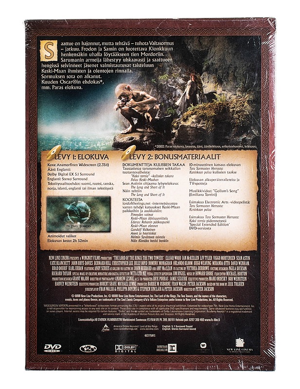 Taru sormusten herrasta - DVD - DVD-elokuvat - 10105498419 - 1