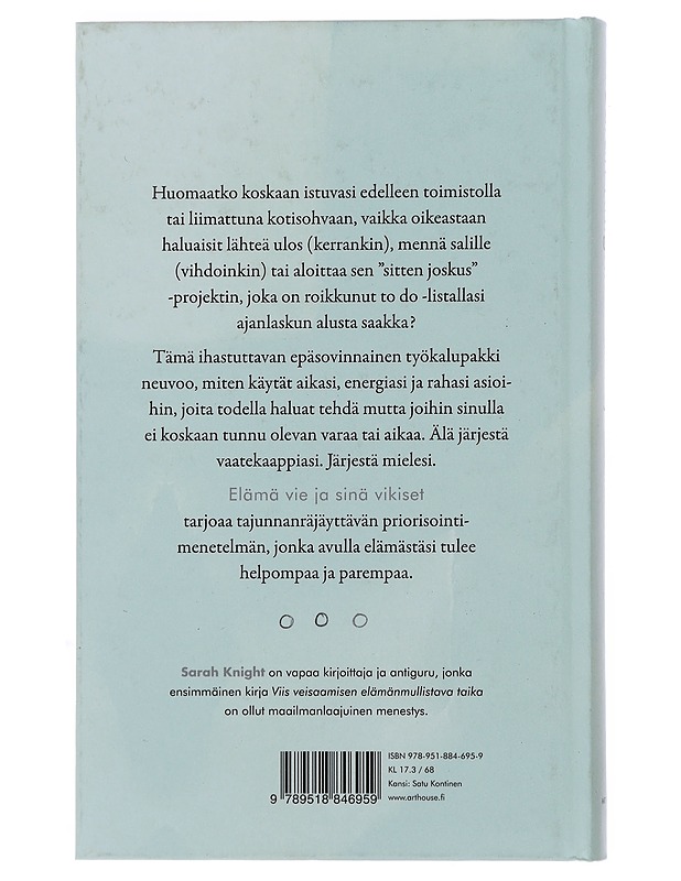 Elämä vie ja sinä vikiset (pitäisikö asialle tehdä jotain?), eli, Kuinka lakkaat voivottelemasta sitä mitä pitäisi tehdä, jotta voit tehdä loppuun sen mitä täytyy tehdä ja alkaa te - Kirja lahjaksi - 10105498426 - 1