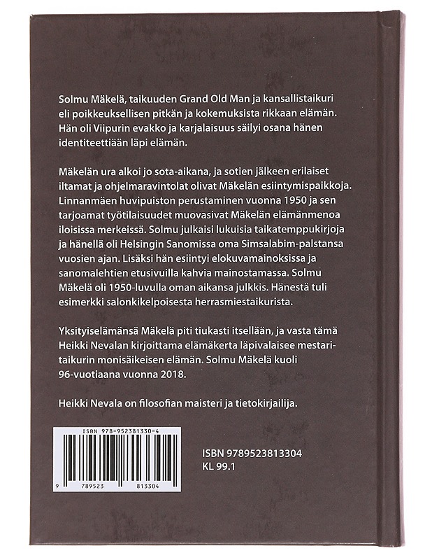 Simsalabim : Solmu Mäkelän elämä - Heikki Nevala - Elämäkerrat ja muistelmat - 10105498455 - 1