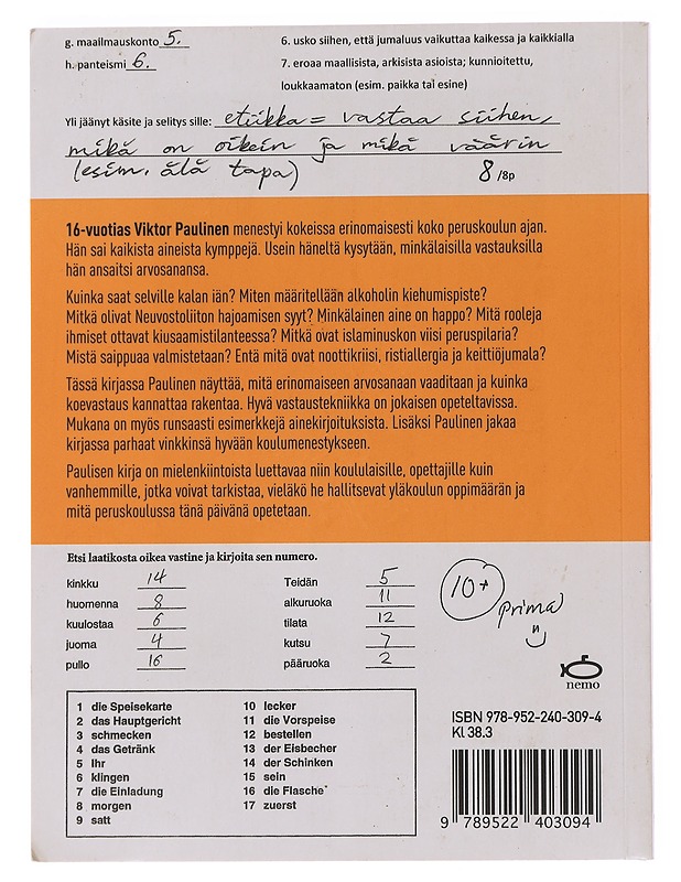 10+ - Viktor Paulinen - Opetusmateriaaleja ympäristökasvatukseen - 10105498469 - 1