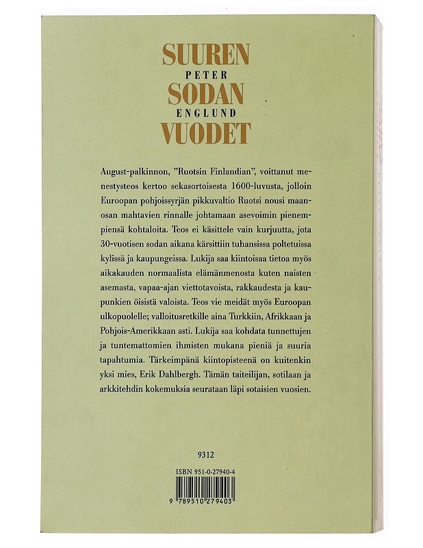 Suuren sodan vuodet - Englund , Peter  - Romaanit ja novellit - 10105498507 - 1