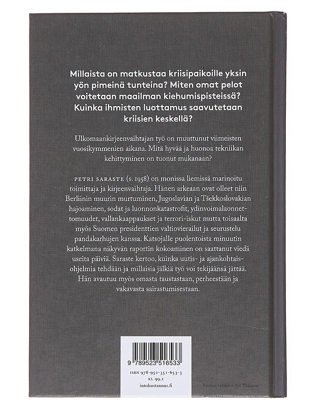 Kirjeenvaihtaja - Petri Saraste - Elämäkerrat ja muistelmat - 10105498555 - 1