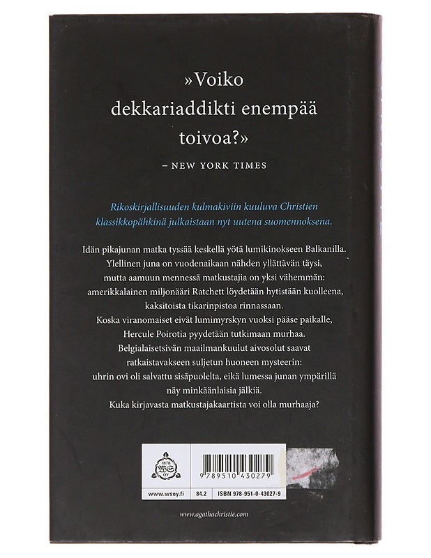 Idän pikajunan arvoitus - Christie, Agatha - Jännitys ja dekkarit - 10105498591 - 1