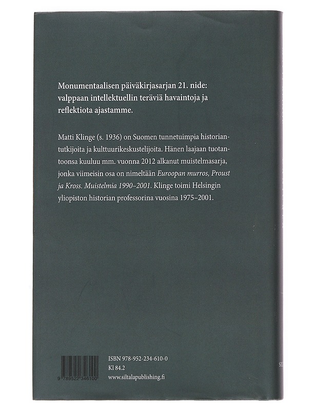 Canicula ; päiväkirjastani 2018-2019 - Matti Klinge - Elämäkerrat ja muistelmat - 10105498608 - 1