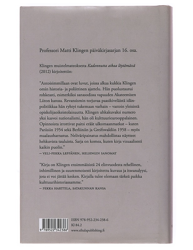 Pinaatti ja Saint-Simon : päiväkirjastani 2013-2014 - Matti Klinge - Elämäkerrat ja muistelmat - 10105498622 - 1