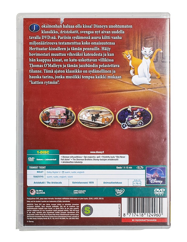 Aristokatit - DVD - DVD-elokuvat - 10105498620 - 1