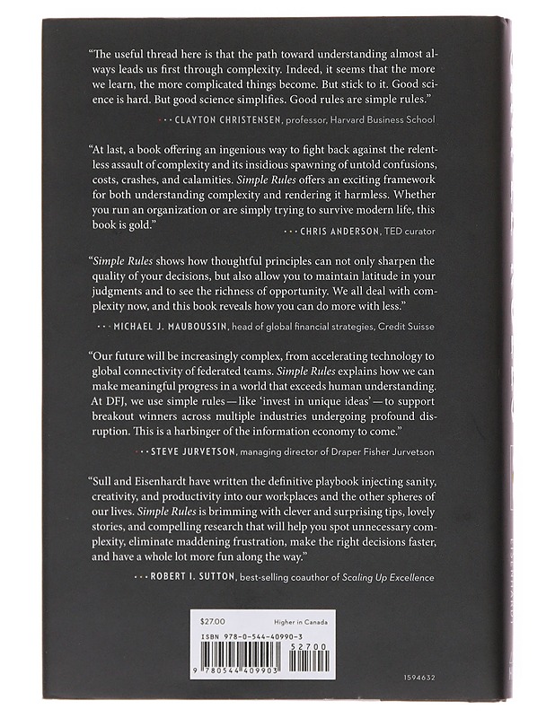 Simple Rules : How to Thrive in a Complex World - Sull, Donald N. - Tietokirjat ja oppaat - 10105498666 - 1