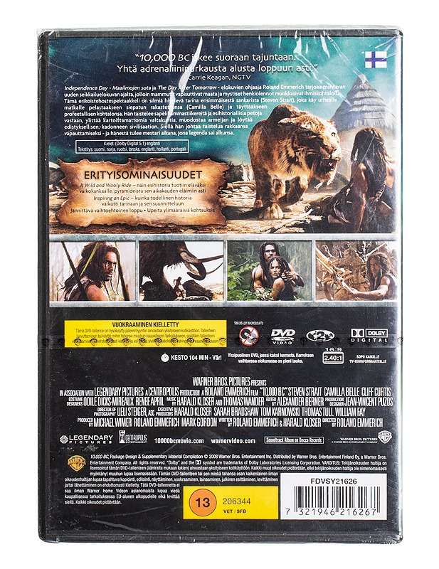10,000 BC - DVD - DVD-elokuvat - 10105498687 - 1