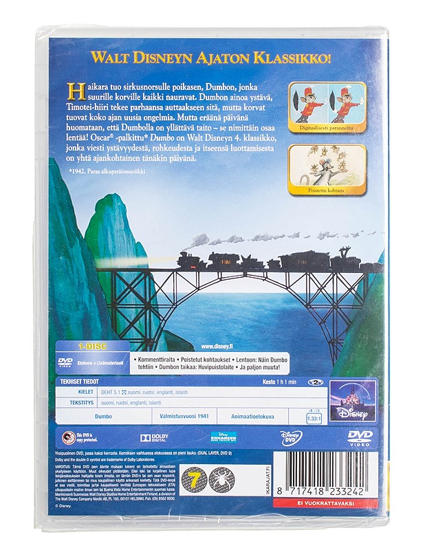 Dumbo - DVD - DVD-elokuvat - 10105498720 - 1