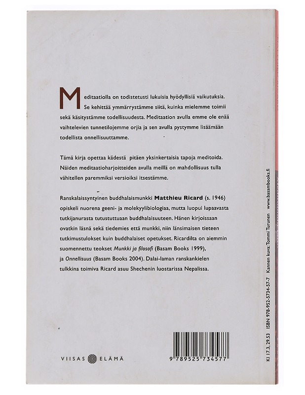 Meditoinnin taito - Ricard, Matthieu - Tietokirjat ja oppaat - 10105498725 - 1