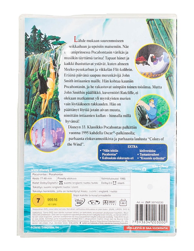 Pocahontas - DVD - DVD-elokuvat - 10105498790 - 1