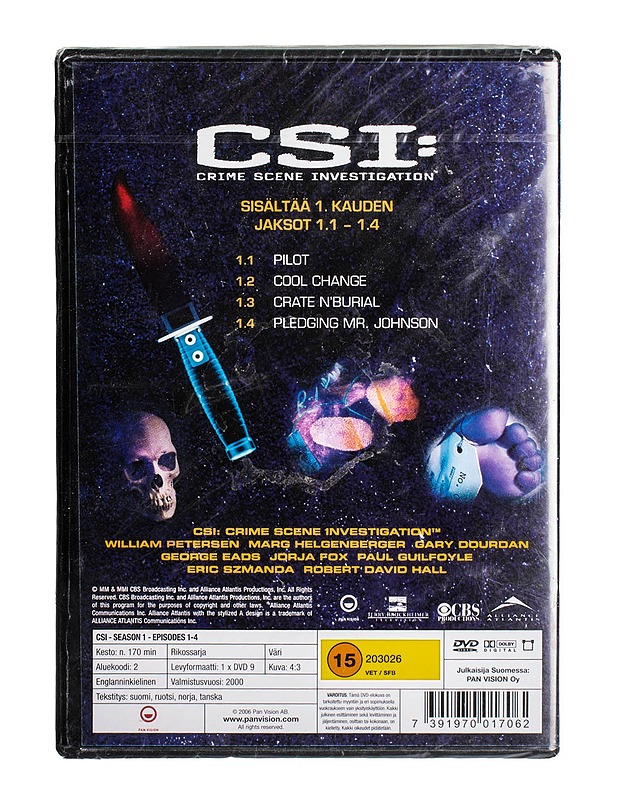 C.S.I: Kausi 1, Jaksot 1-4 -DVD - DVD-elokuvat - 10105498822 - 1