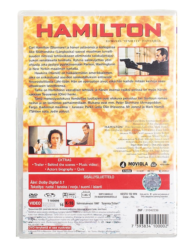 Hamilton - DVD - DVD-elokuvat - 10105498824 - 1