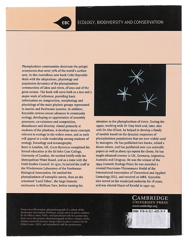 Ecology of phytoplankton - C.S. Reynolds - Tietokirjat - 10105498892 - 1