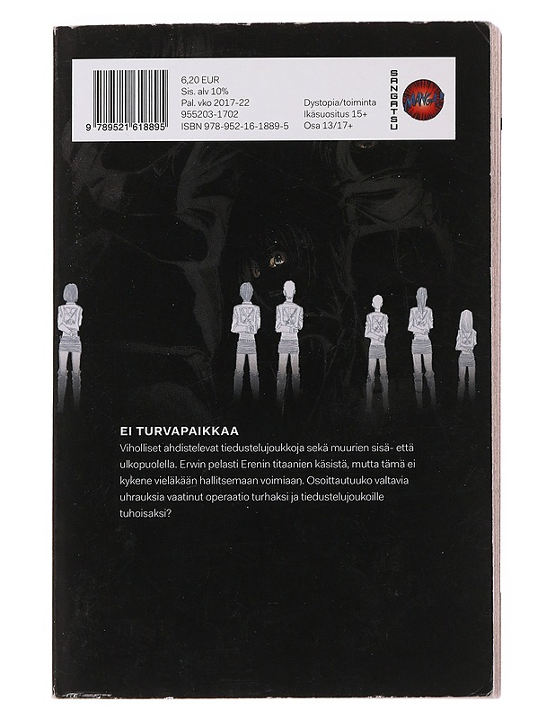 Titaanien sota = Attack on titan. 13 - Isayama, Hajime - Sarjakuvat - 10105498941 - 1