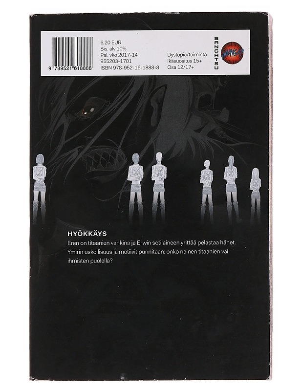 Titaanien sota = Attack on titan. 12 - Isayama, Hajime - Sarjakuvat - 10105498950 - 1