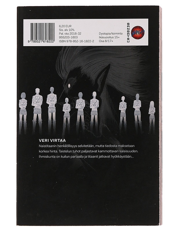 Titaanien sota = Attack on titan. 8 - Isayama, Hajime - Sarjakuvat - 10105498958 - 1