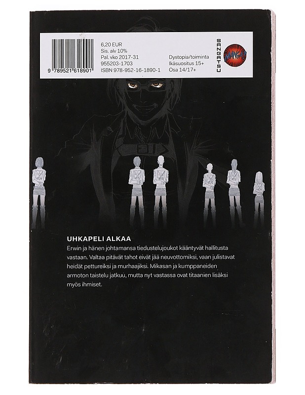 Titaanien sota = Attack on titan. 14 - Isayama, Hajime - Sarjakuvat - 10105498966 - 1