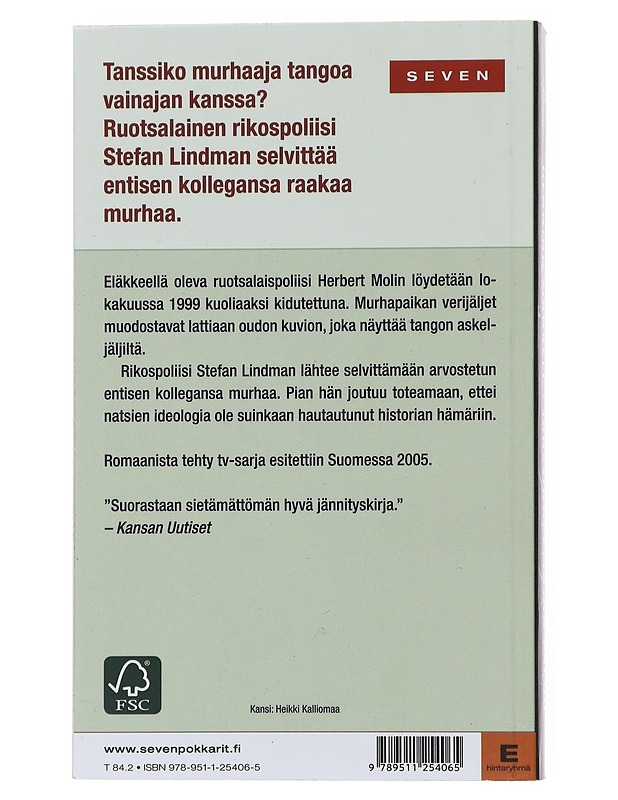 Tanssinopettajan paluu - Mankell, Henning - Jännitys ja dekkarit - 10105498968 - 1