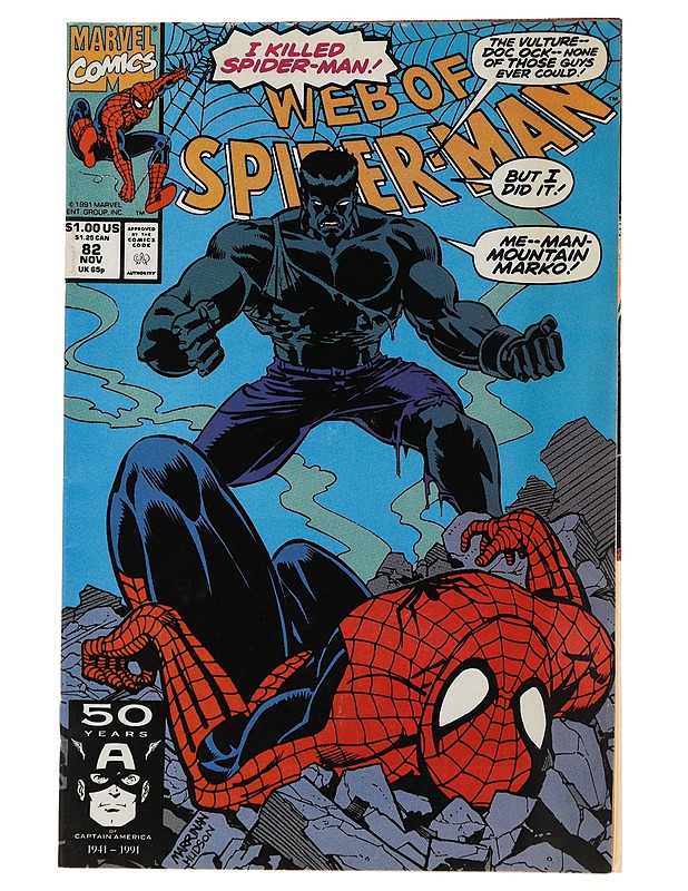 Web of Spider-Man 82/1991 - Lehdet - 10105498997 - 0
