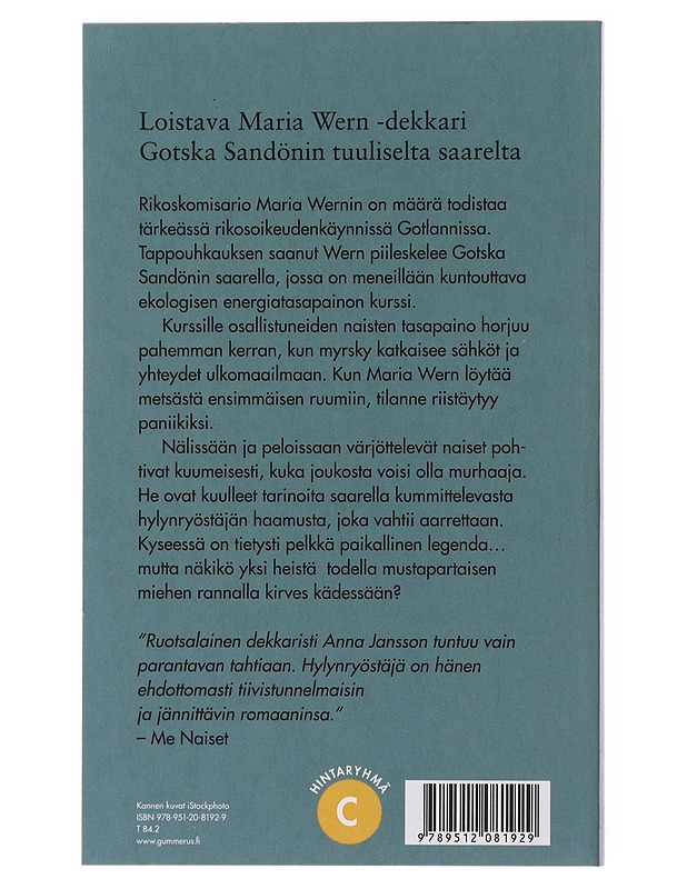 Hylynryöstäjä - Jansson, Anna - Jännitys ja dekkarit - 10105499019 - 1