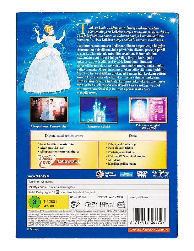 Tuhkimo - DVD - DVD-elokuvat - 10105499027 - 1