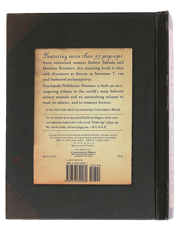 Encyclopedia Prehistorica : Dinosaurs - Sabuda, Robert - Lastenkirjat - 10105499105 - 1