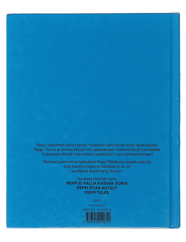 Peppi, maailman vahvin - Lindgren, Astrid - Lastenkirjat - 10105499121 - 1