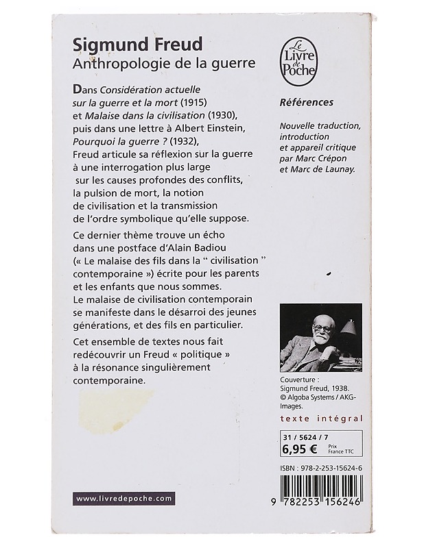 Anthropologie De LA Guerre - Sigmund Freud  - Romaanit ja novellit - 10105499142 - 1