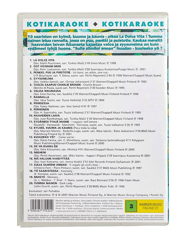 Finnkaraoke Suomi legendat - DVD - DVD-elokuvat - 10105499197 - 1