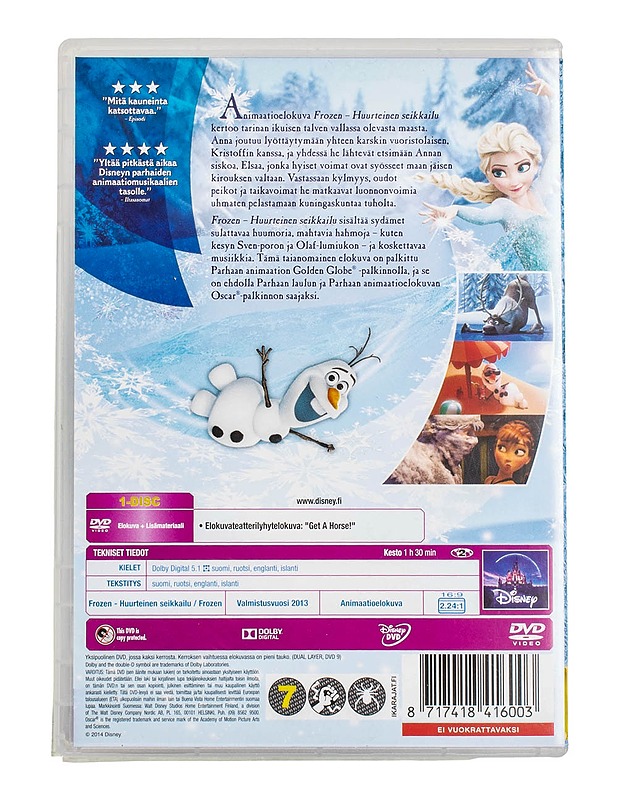 Frozen - huurteinen seikkalu - DVD - DVD-elokuvat - 10105499264 - 1