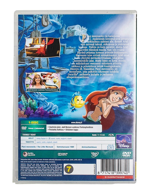 Pieni merenneito - DVD - DVD-elokuvat - 10105499273 - 1