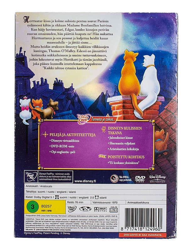 Aristokatit - DVD - DVD-elokuvat - 10105499300 - 1