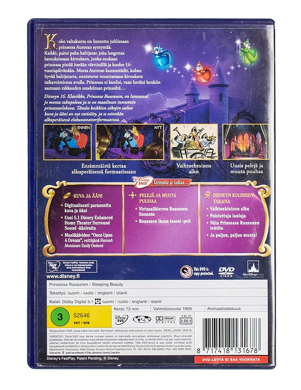 Prinsessa Ruusunen - DVD - DVD-elokuvat - 10105499344 - 1