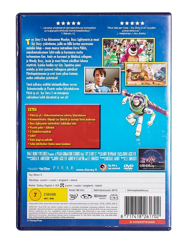 Toy Story 3 - DVD - DVD-elokuvat - 10105499354 - 1