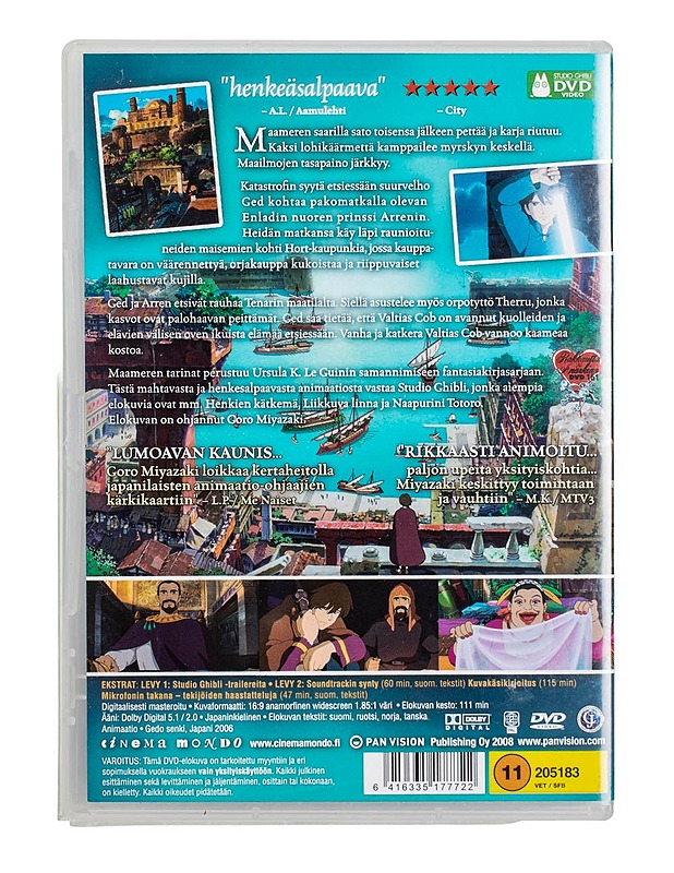 Maameren tarinat - DVD - DVD-elokuvat - 10105499367 - 1