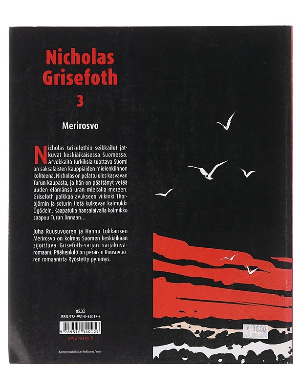 Nicholas Grisefoth 3: Merirosvo - Ruusuvuori, Juha; Lukkarinen, Hannu - Sarjakuvat - 10105499379 - 1