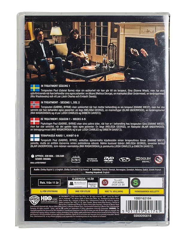 In Treatment: Season 1, Weeks 6-9 - DVD - DVD-elokuvat - 10105499387 - 1