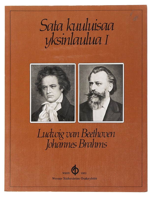 Sata kuuluisaa yksinlaulua. I : Beethoven, Brahms : keskiäänelle pianon säestyksellä - Solanterä, Kyllikki - Musiikki- ja elokuvakirjat - 10105499395 - 0